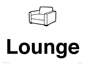 Dementia lounge sign